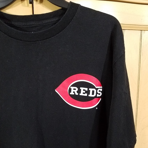 Cincinnati Reds Majestic Other - 💥5/$25💥Cincinnati Reds Black T, sz Large
